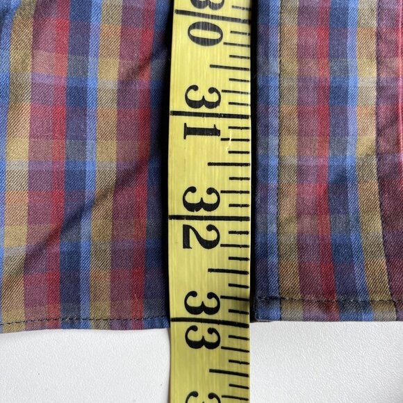 Duluth Button Down Shirt Men's Size Large Tall Multicolor Plaid Relaxed Fit - Picture 10 of 11